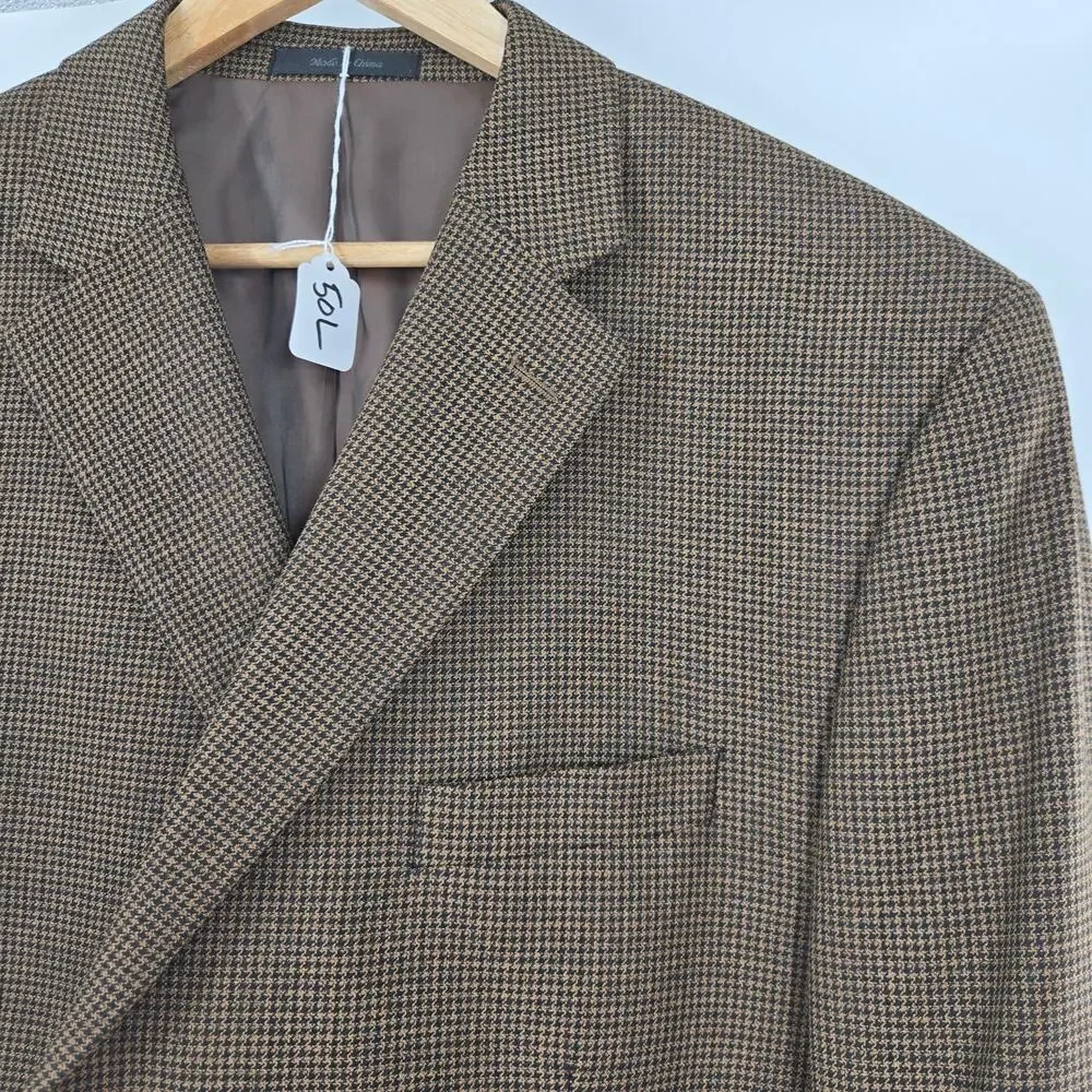 Lauren Ralph Lauren Mens Vtg 90s Y2K Classic Preppy Tweed Sport Coat Blazer 50L